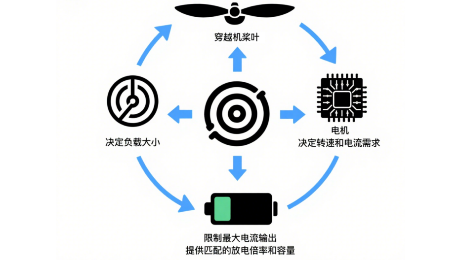 FPV電機(jī)電調(diào)電池關(guān)系圖 FPV電機(jī)電調(diào)電池關(guān)系圖